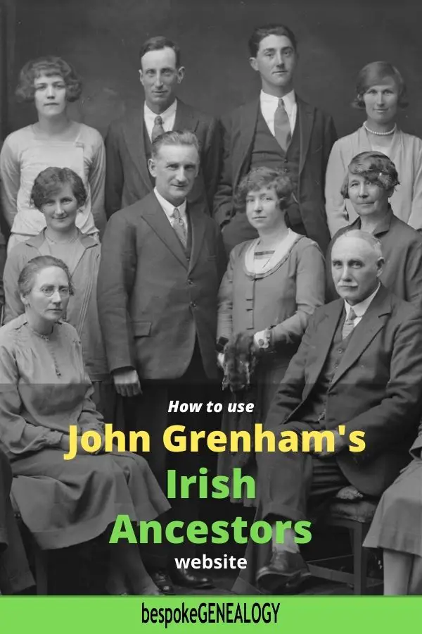 How to use John Grenham's Irish Ancestors website. Bespoke Genealogy