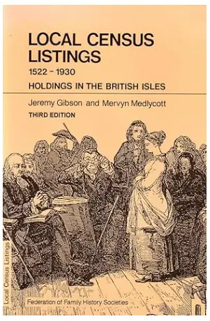 Local Census Listings by Gibson and Medlycott book cover