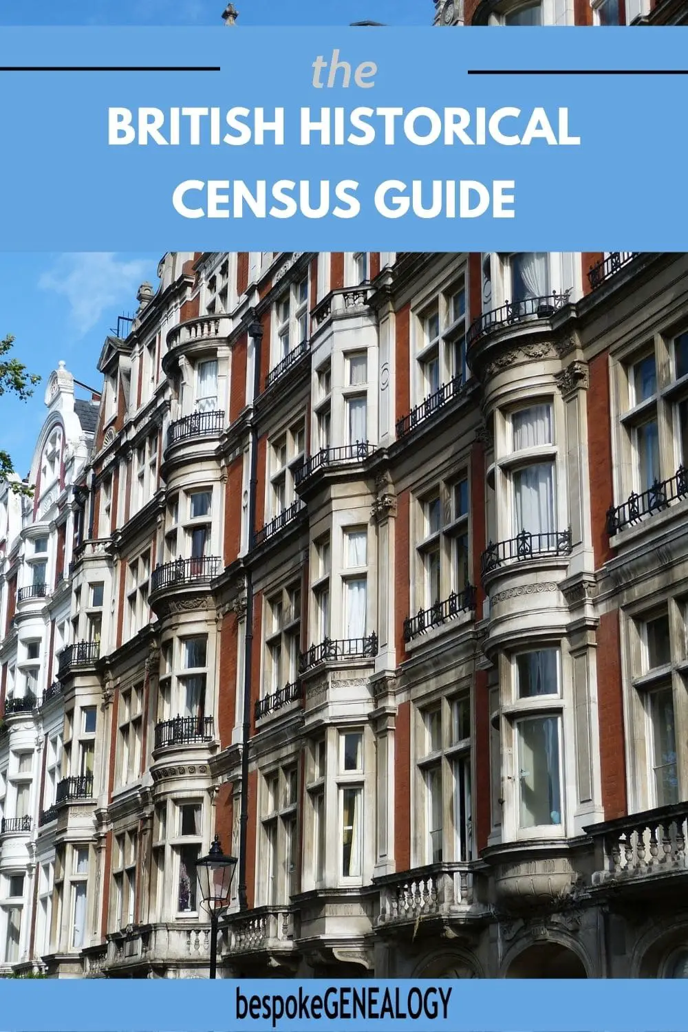The British Historical census guide. Photo of Victorian town houses.