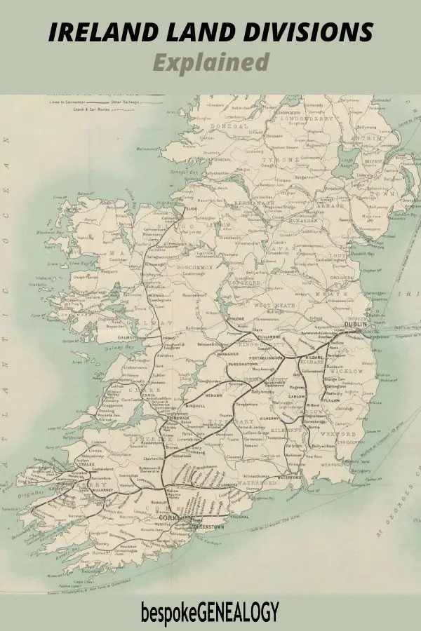 Ireland land divisions explained Pinterest pin