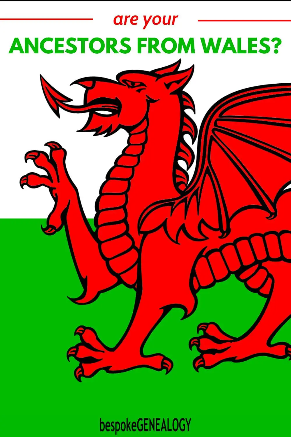 Are your ancestors from Wales. Part of the Welsh flag