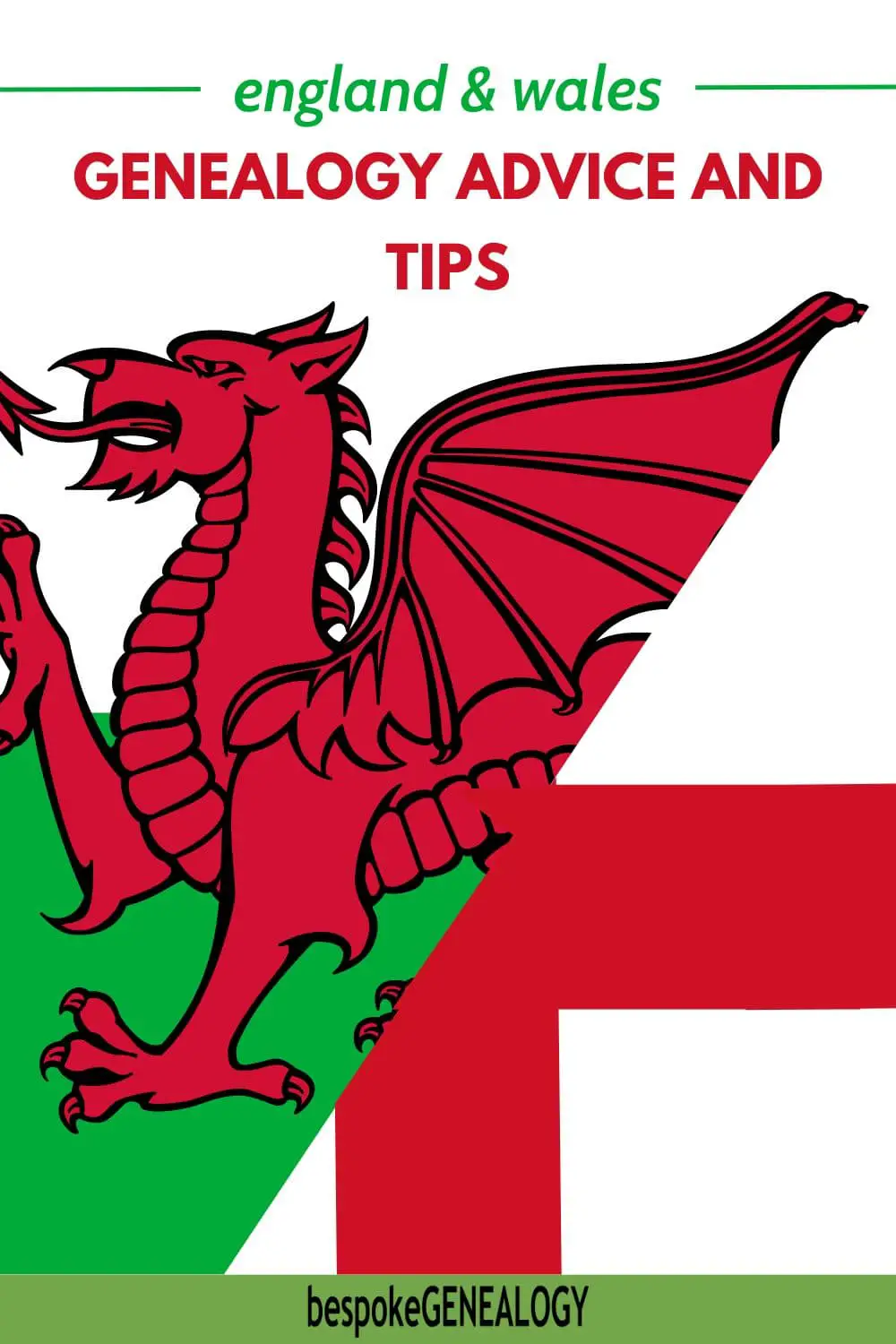 England and Wales genealogy advice and tips. Part of the Welsh flag and English flag